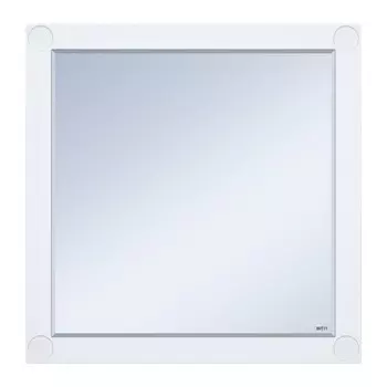 Зеркало Лейла - 80 в раме БЕЛОЕ