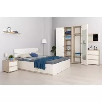 Зеркало Лея 15.29, 780х20х500, Дуб Эндгрейн/ Миндаль