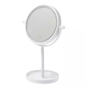 Зеркало Luazon KZ-04, подсветка, настольное, 19.51329.5 см, от батареек 4хААА, сенсорная кнопка
