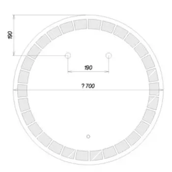 Зеркало с подсветкой «Домино. Маскат», 700700 мм