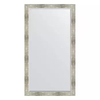 Зеркало напольное с фацетом в багетной раме, алюминий 90 мм, 111x201 см