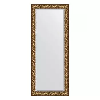 Зеркало напольное с фацетом в багетной раме, византия золото 99 мм, 84x203 см