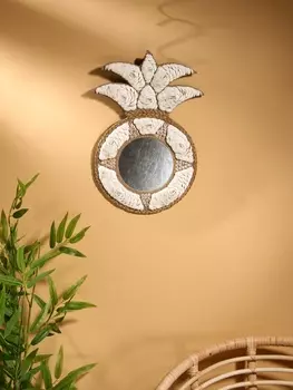 Зеркало настенное, 3250 см, декорировано ракушкой