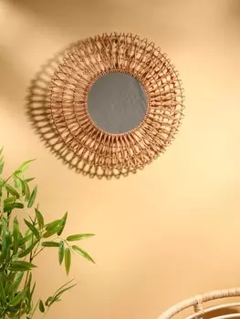 Зеркало настенное, 50503 см, ротанг