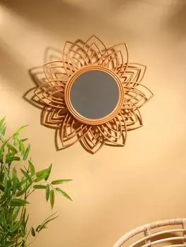 Зеркало настенное, 60603 см, ротанг