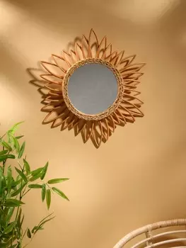 Зеркало настенное, 60603 см, ротанг