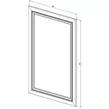 Зеркало настенное АЛЕКСАНДРИЯ 900х600 Ясень Анкор Нордик