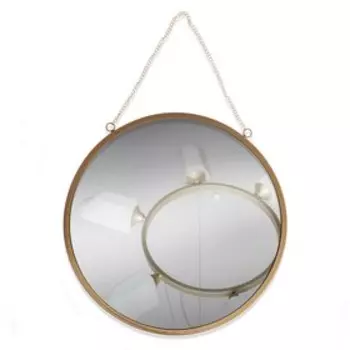 Зеркало настенное «Отражение», d зеркальной поверхности 31 см, цвет матовое золото