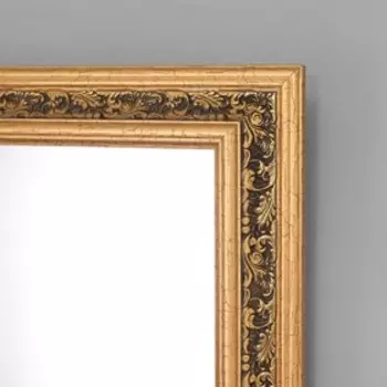 Зеркало настенное, прямоугольное мал., коричневое 38,8х48,8х2,8 см