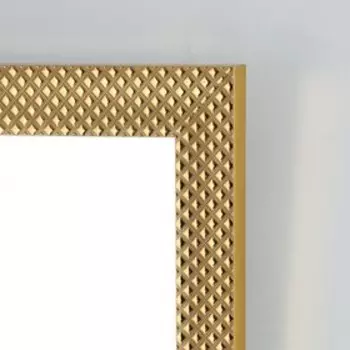 Зеркало настенное, прямоугольное золото 39x69x1,8см