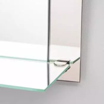 Зеркало, настенное, с полкой, 3745 см