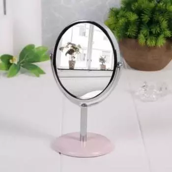 Зеркало настольное, двустороннее, зеркальная поверхность 7 × 8,5 см, рисунок МИКС