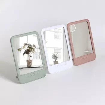 Зеркало настольное, зеркальная поверхность 11.515 см, МИКС