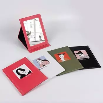 Зеркало настольное, зеркальная поверхность 13,5 × 20,3 см, рисунок МИКС