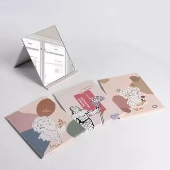 Зеркало настольное, зеркальная поверхность 15 × 18,5 см, рисунок МИКС