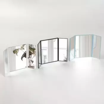 Зеркало настольное, зеркальная поверхность 515/1115 см, МИКС