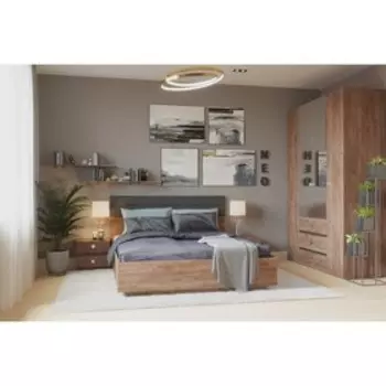 Зеркало навесное Neo 59З, 780 × 20 × 812 мм, цвет дуб табачный craft