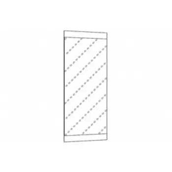 Зеркало навесное НМ 011.90, 1242х20х504, Дуб Бунратти