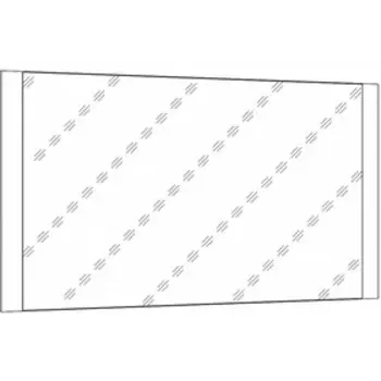 Зеркало навесное НМ 011.91, 888х20х504 Ясень Анкор темный