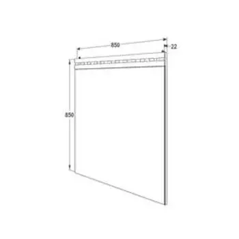 Зеркало «Ольга 13», 850 × 22 × 850 мм, цвет ясень анкор тёмный / ясень анкор светлый