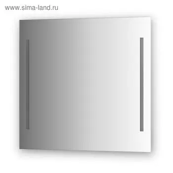 Зеркало с 2-мя встроенными LUM-светильниками 40 Вт, 80 х 75 см, Evoform
