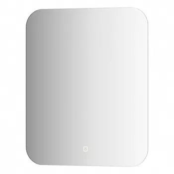 Зеркало с DEFESTO LED-подсветкой 19 Вт, 50x60 см, сенсорный выключатель, тёплый белый свет