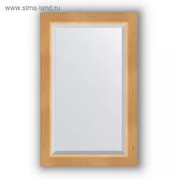 Зеркало с фацетом в багетной раме - сосна 62 мм, 51 х 81 см, Evoform