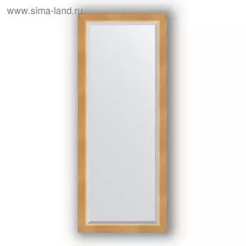 Зеркало с фацетом в багетной раме - сосна 62 мм, 61 х 151 см, Evoform