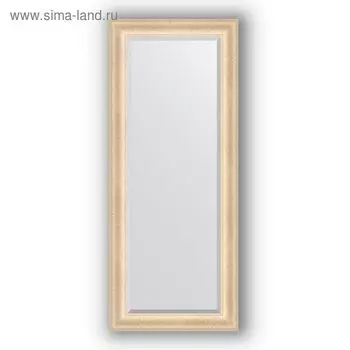 Зеркало с фацетом в багетной раме - старый гипс 82 мм, 60 х 145 см, Evoform