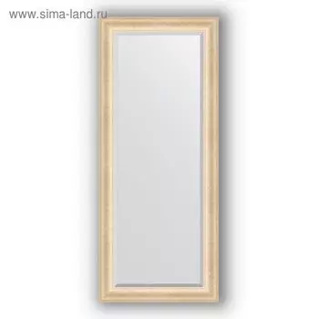 Зеркало с фацетом в багетной раме - старый гипс 82 мм, 65 х 155 см, Evoform