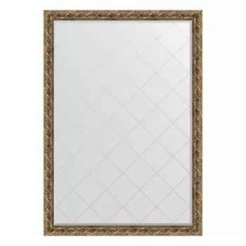 Зеркало с гравировкой в багетной раме, фреска 84 мм, 131x185 см