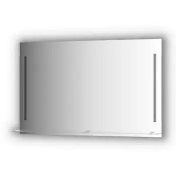Зеркало с полочкой 120 см, с 2-мя встроенными LED-светильниками 11 Вт, 120x75 см, Evoform
