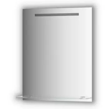 Зеркало с полочкой 60 см, со встроенным LED-светильником 4 Вт, 60x75 см, Evoform