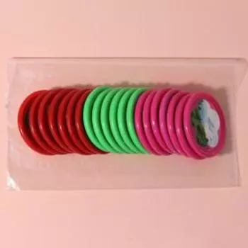 Зеркало карманное, с рамкой под фотографию, d = 6,5 см, фасовка 20 шт, рисунок МИКС