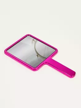 Зеркало с ручкой, 169 см, розовое