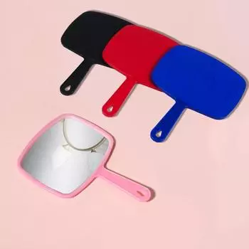 Зеркало с ручкой, зеркальная поверхность 1215 см, МИКС