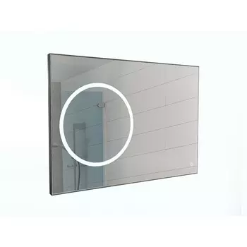 Зеркало Sansa Eclipse 90 black с подсветкой