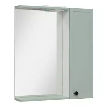 Зеркало-шкаф для ванной комнаты "Римини 65" мята, правый, 14,7 х 65 х 75 см