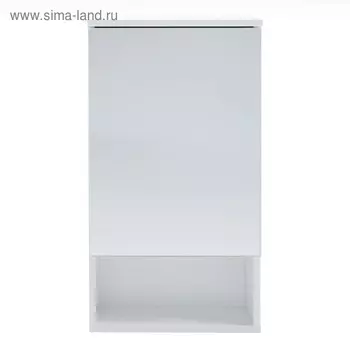 Зеркало-шкаф для ванной комнаты "Вега 4002" белое, 40 х 13,6 х 70 см