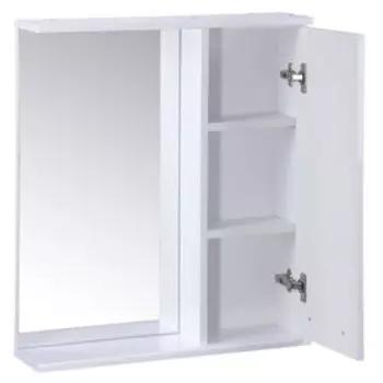 Зеркало-шкаф "Квадро", 60 х 15,4 х 70 см, белый глянец