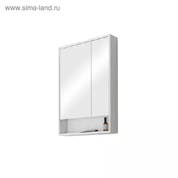 Зеркало-шкаф «Рико 65», цвет белый ясень фабрик