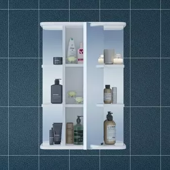 Зеркало-шкаф СаНта «Герда 50», цвет белый