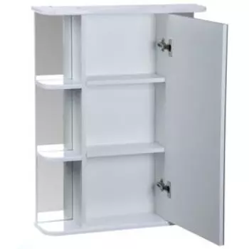 Зеркало-шкаф для ванной комнаты "Тура 6501", с двумя секциями полок, 65 х 15,4 х 83,2 мм