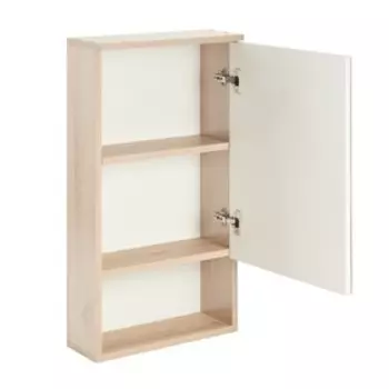 Зеркало-шкаф для ванной комнаты "Вена 40" белый/сонома, 40 х 70 х 13,6 см