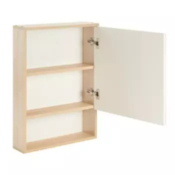 Зеркало-шкаф для ванной комнаты "Вена 50" белый/сонома, 50 х 70 х 13,6 см