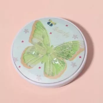 Зеркало складное «Бабочки», d 7 см, с увеличением, разноцветное