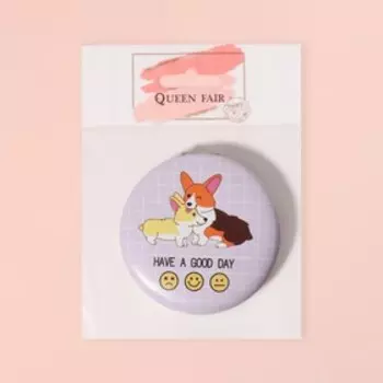 Зеркало складное «Good Day», d 7 см, с увеличением, разноцветное