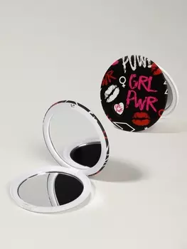 Зеркало складное GRL PWR, d=7.3 см, с увеличением х2, чёрное