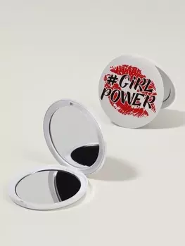 Зеркало складное GRL PWR, d=7.3 см, с увеличением х2, белое