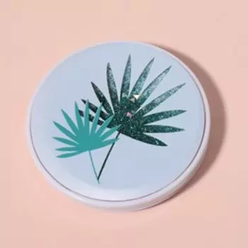 Зеркало складное «Листья», d 7 см, с увеличением, разноцветное